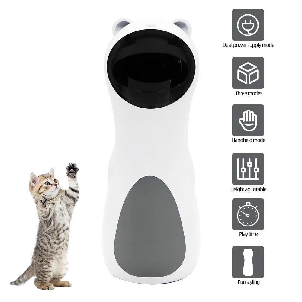 Automatic Cat Toys Smart Interactive Teasing Laser Funny LED Laser Rotating Pet Electronics Cat Toy USB Charge Cat Accessories